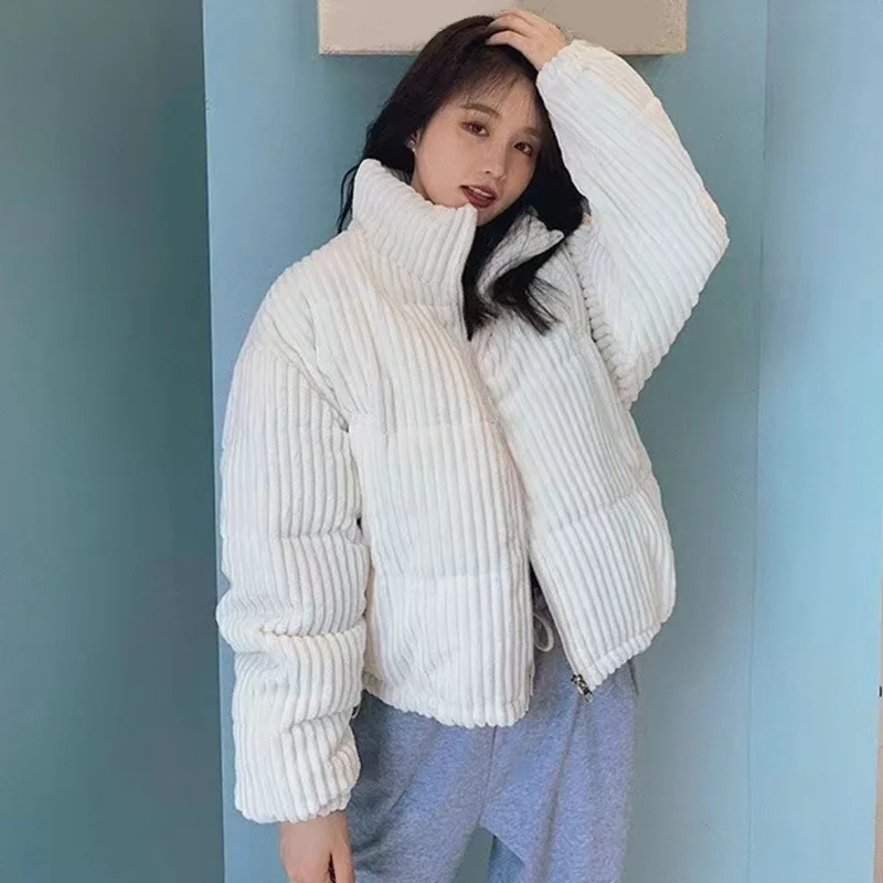 

Зимняя куртка, парка, женское вельветовое пальто, пальто, Студенческая куртка с хлопковой подкладкой для девочек-подростков, Женская Повседневная Верхняя одежда, женская одежда