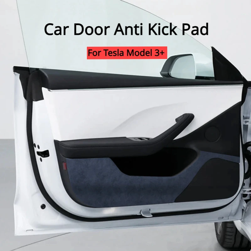 Противоударная накладка на дверь автомобиля Tesla новая модель 3 + Highland 2024 замшевые