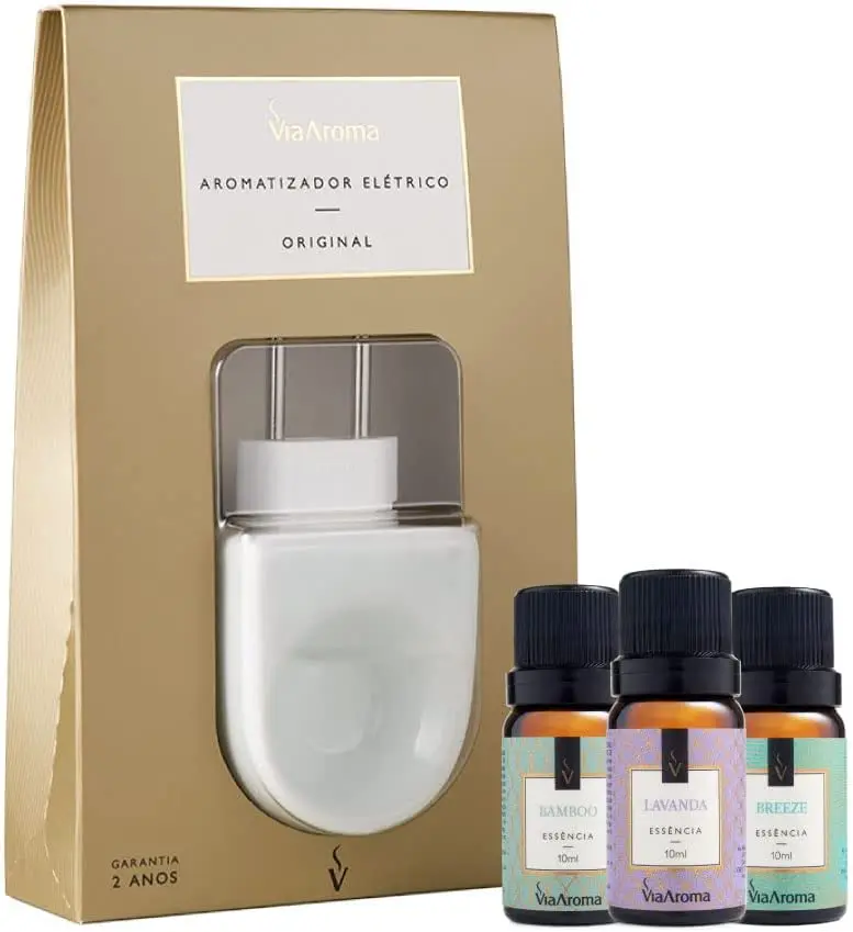 

Kit Aromatizador Elétrico Bivolt Original + 3 Essências Via 10ml (Bamboo, Lavanda, Breeze)
