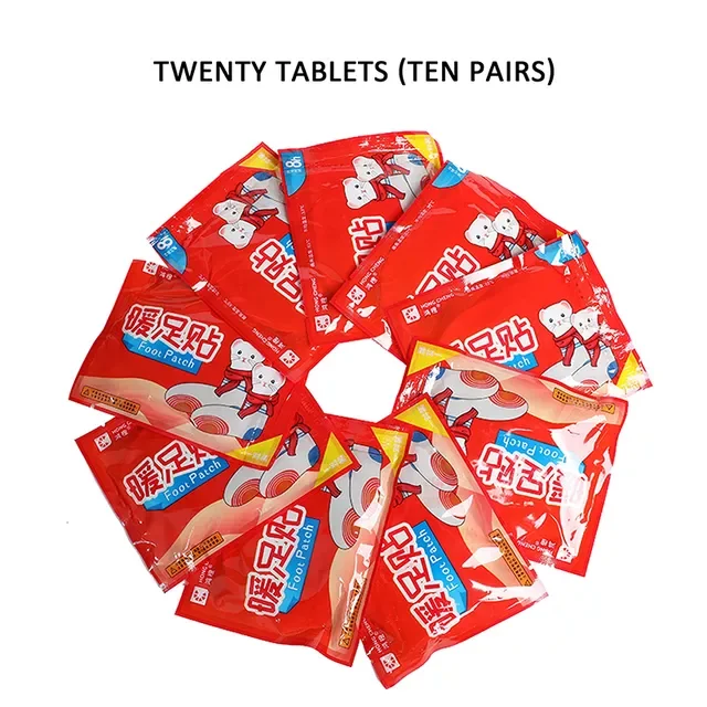 pairs Heating Insole Stickers Pads Hot Self-heating Foot Warmers Heat Warming Winter Body Warmer Sticker Long Lastin Outdoors