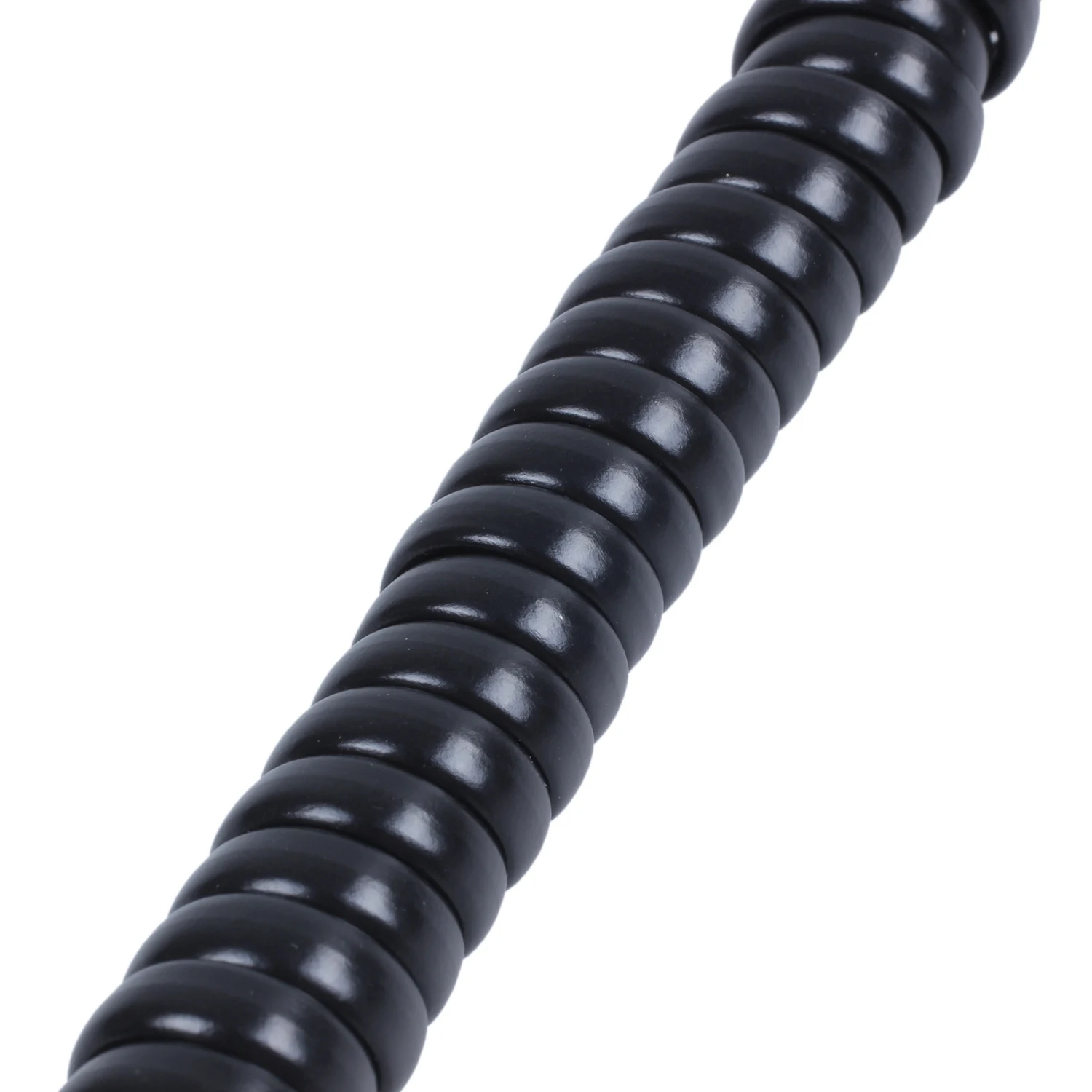 Сменная вилка RJ9 4P4C спиральная стрейчевая телефонная линия черного цвета