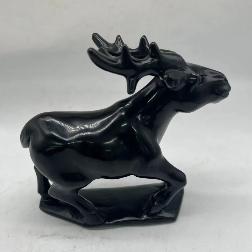 

Factory price deer carving crystal obsidian deer carvings