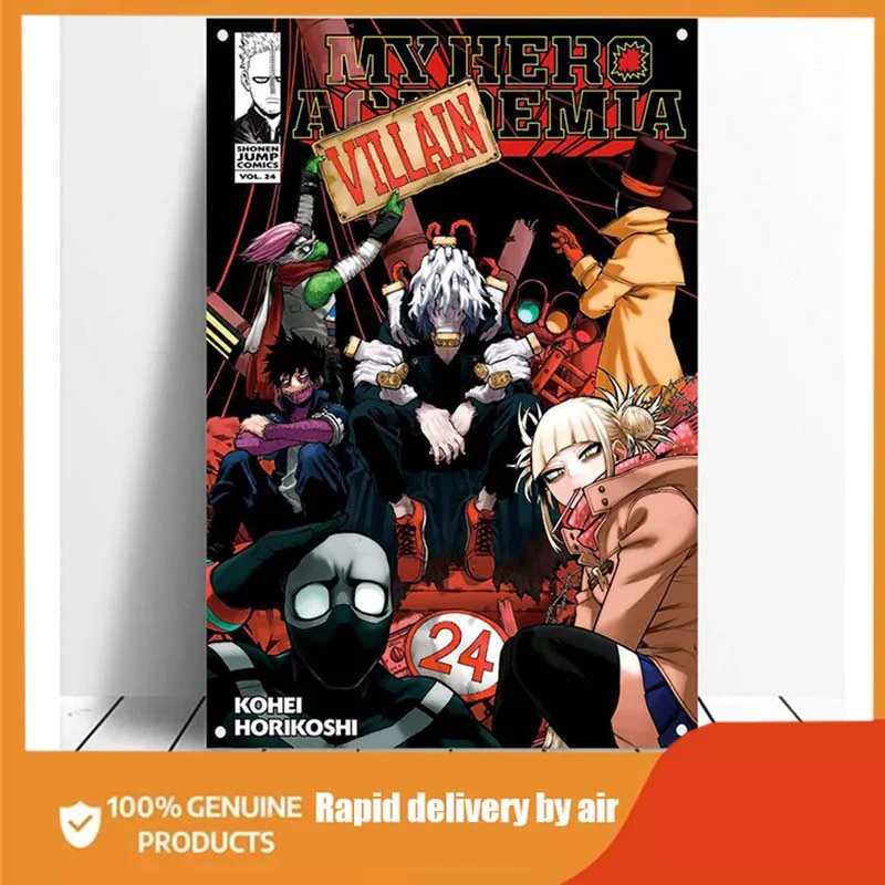 

My Hero Academia Vol. 14-26 Cover Metal Poster Tv Shows Movie Game Anime Tin Sign Wall Art Decor outdoor decor