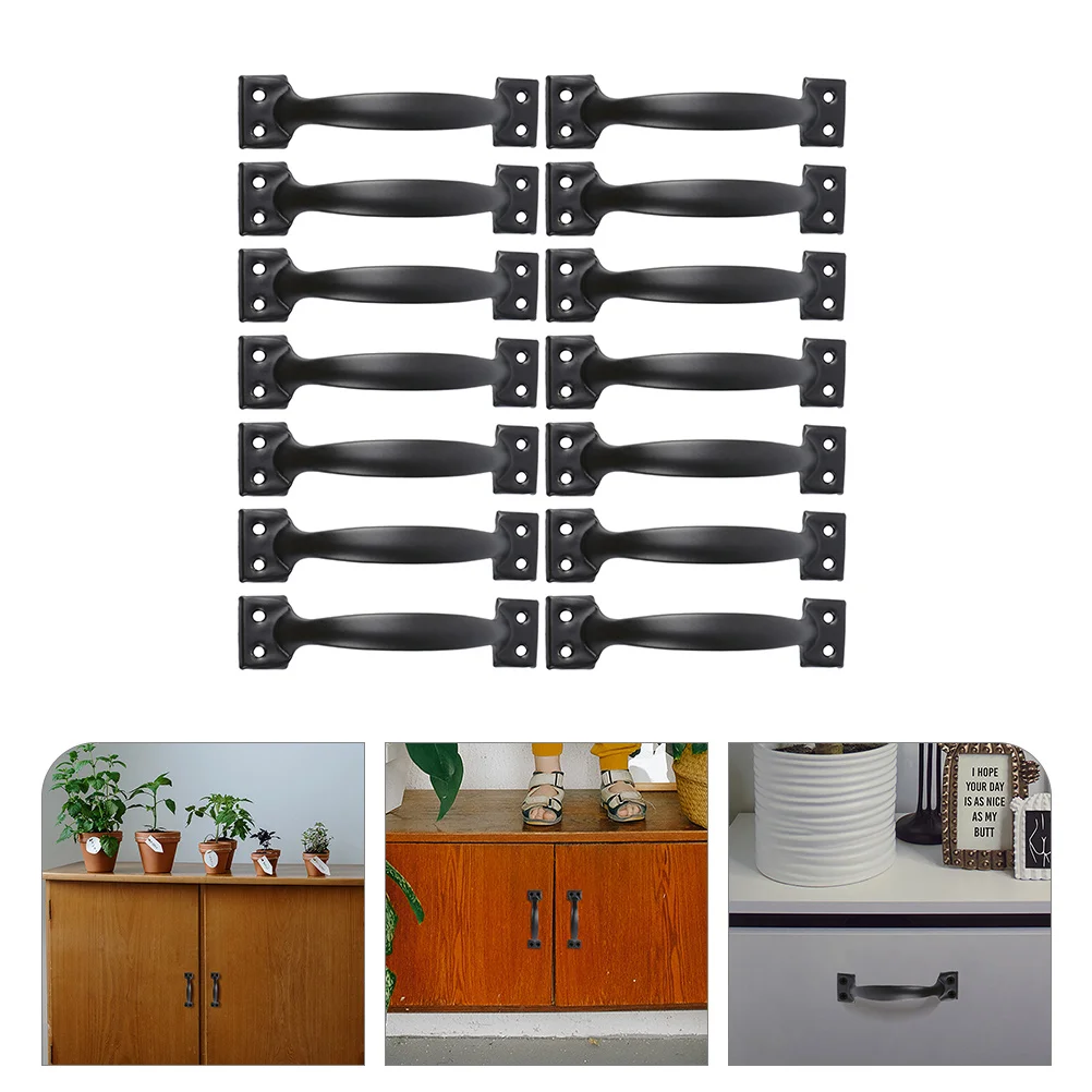 

14pcs Replacement 4 inch Sturdy Aluminum Alloy Handle Furniture Accessory Cabinet Handle Part Door Handle For Drawer