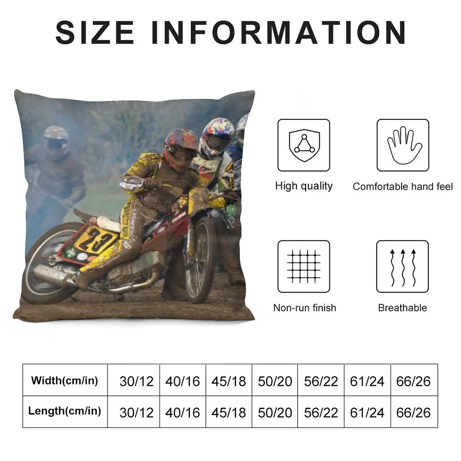 Подушка Grasstrack Racers at Danebury UK осенняя наволочка эластичный чехол для диванной