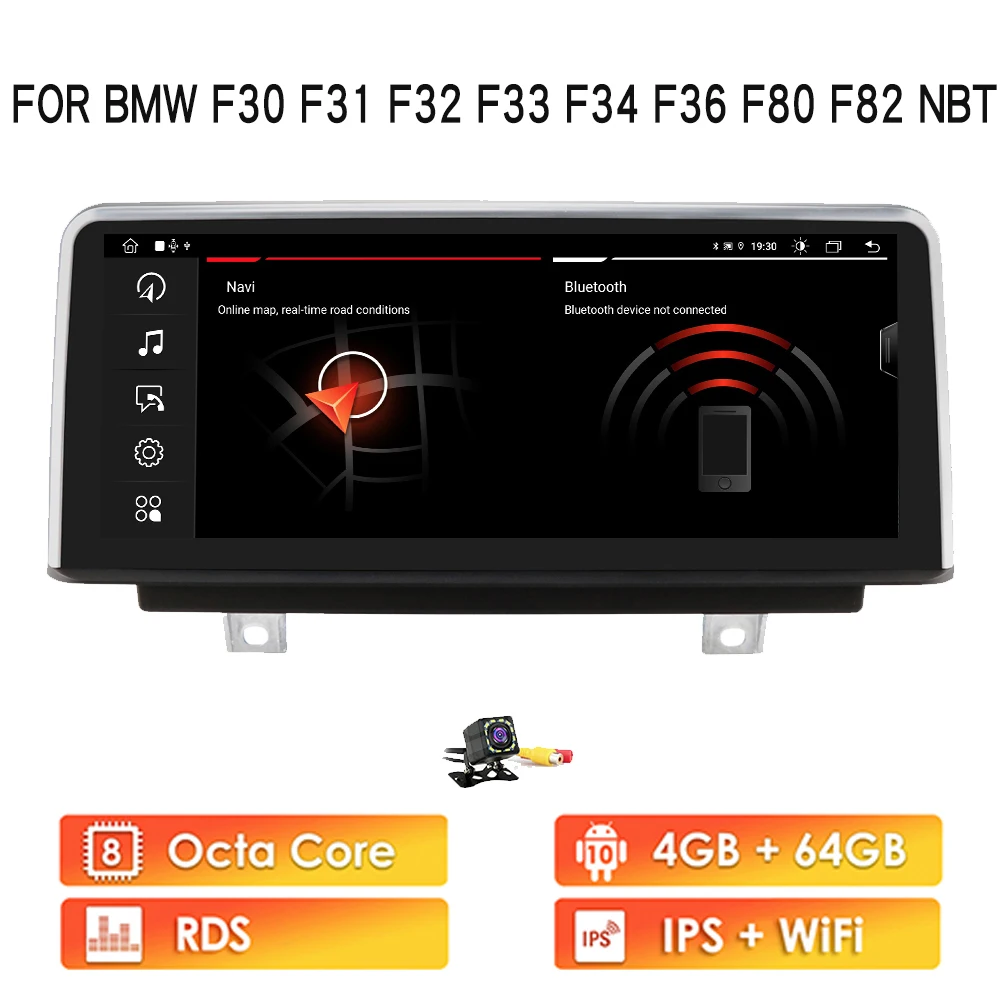 

autoradio 2din Android 10 car multimedia player for BMW Series 3/4 F30 F31 F32 F33 F34 F36 M3 F80 M4 F82 NBT car radio GPS navig