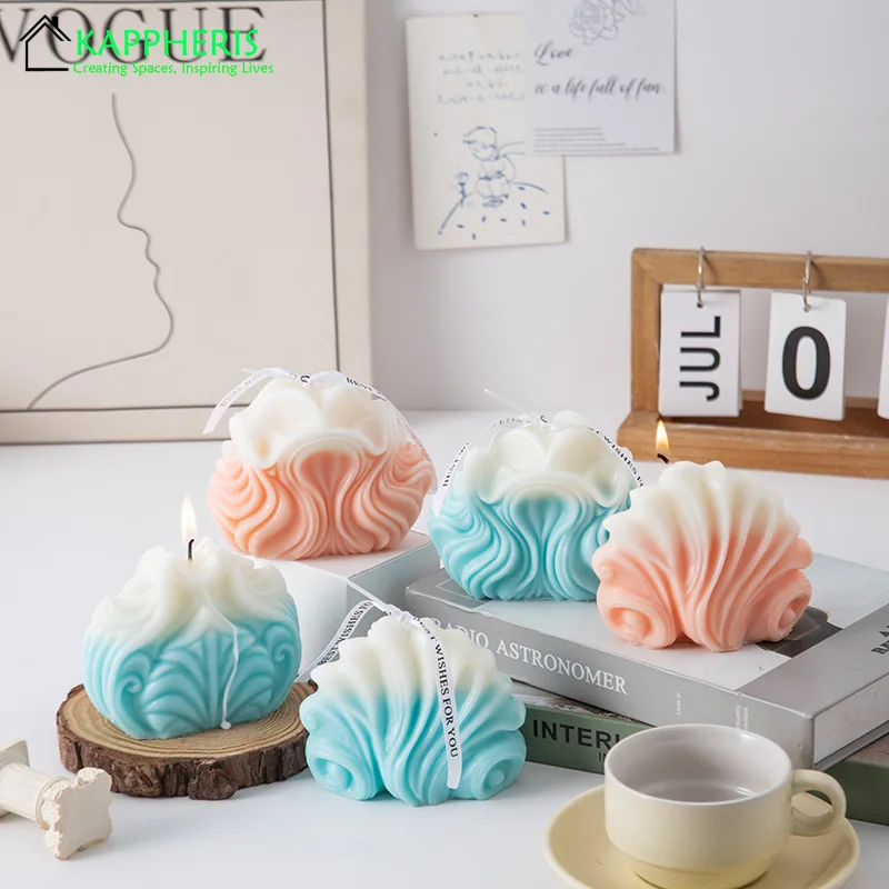 Крутящиеся ароматические свечи синие крутящиеся домашние декоративные