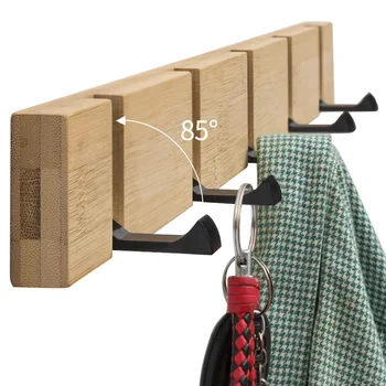 wall mounted coat rack hooks wood holder cloth hanger clothes organizer Coat rack hat shelves garment perchero library furniture