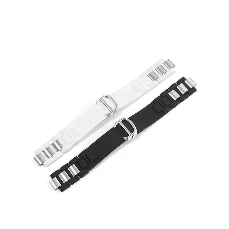 

PEIYI SelectedQuality Waterproof Silicagel Watchstrap For 21ST Century Series Stainless Steel Rubber Wristbands Men Women20x10mm