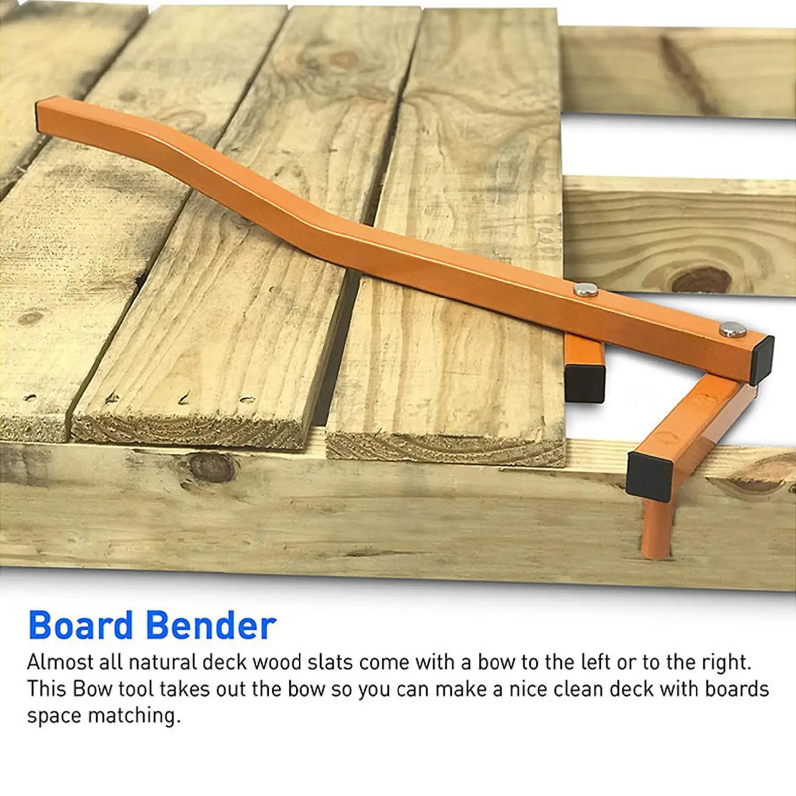 

Decking Board Bender Board Straightening Tool 65x16x2cm Orange Accessory