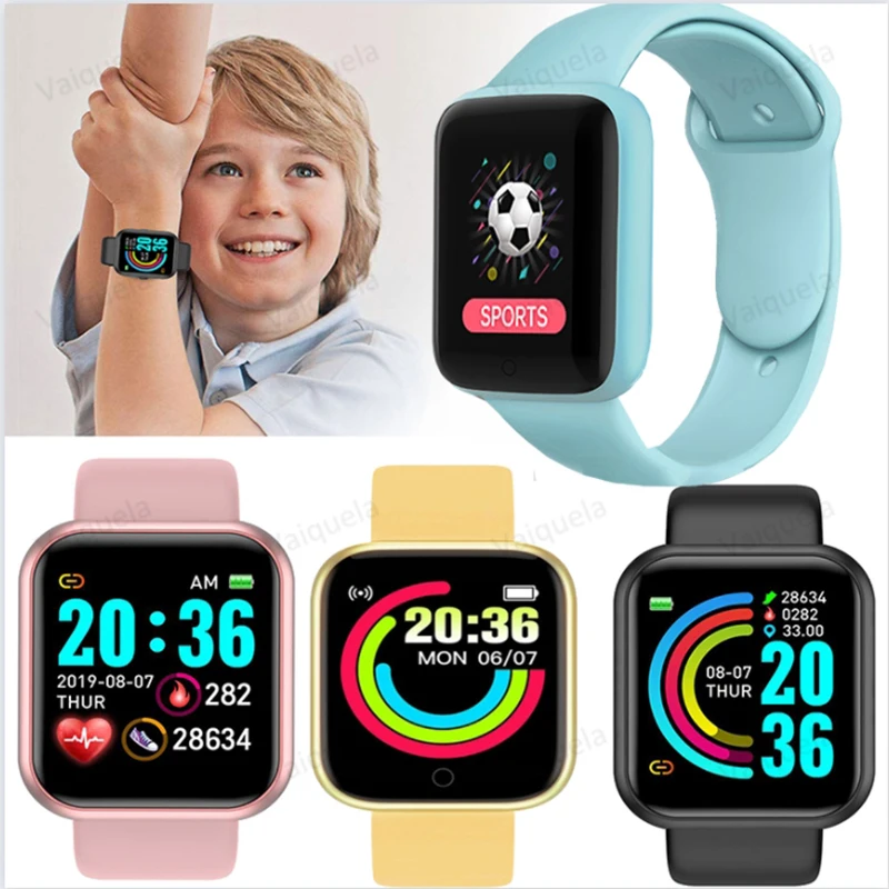 

Connected Watch Child with Call Reminder Count Heart Rate Monitoring Sport Bluetooth Wirstwatch Smart Digital Children's Watch