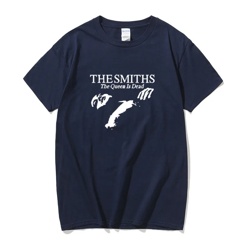 Мужская хлопковая футболка летние топы The Smiths &quotThe Queen Is Dead&quot 1980-е годы Indie Morrissey