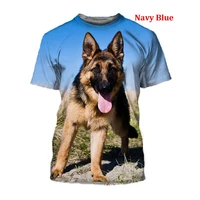unisex funny dog 3d printed cute t shirt german shepherd graphic tees tops