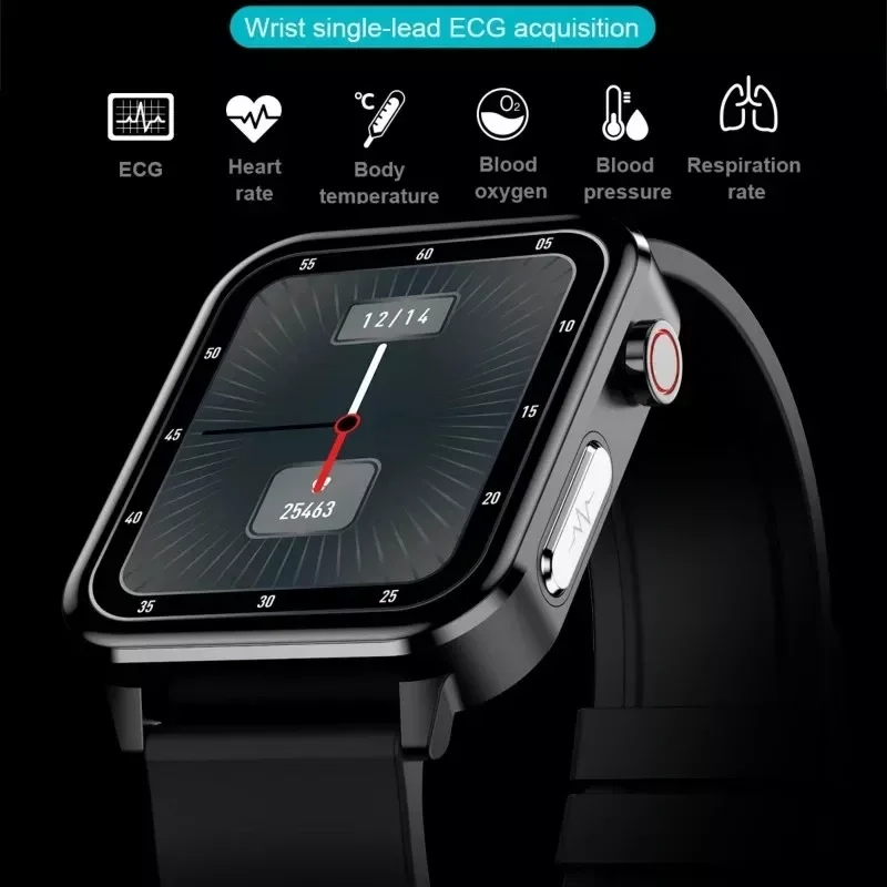 

2022 LIGE ECG Men's Smart Watch With Body Temperature Heart Rate Blood Pressure Monitor Health Smart Bracelet For Huawei Xia