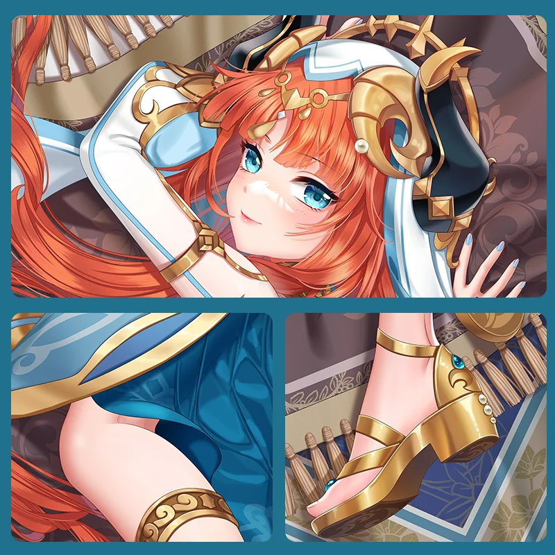 Наволочка Nilou Dakimakura Genshin игрушечная Подушка обнимающая сексуальная на все тело