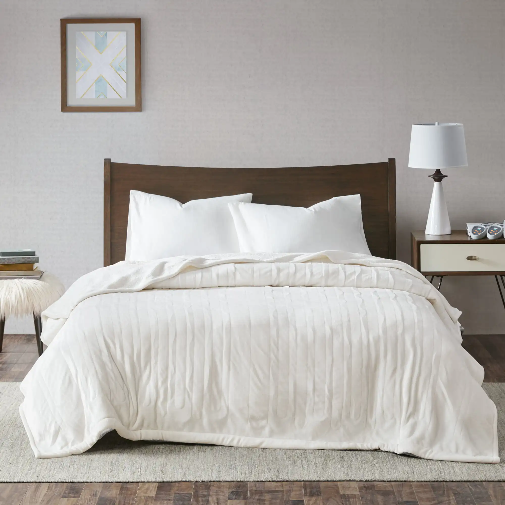

Classics Ultra Soft Heated Electric Blanket, Full, Ivory