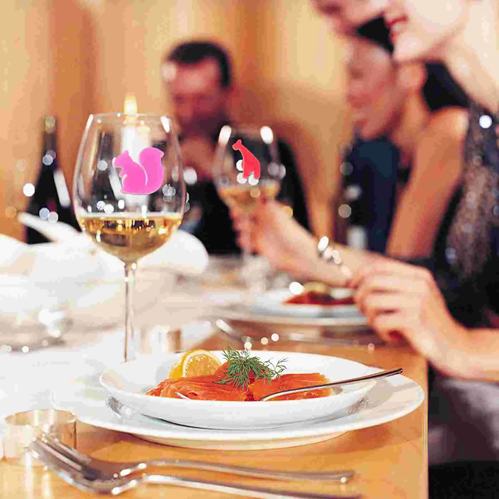 12 шт. стеклянный маркер силиконовые подвески этикетки для напитков маркеры