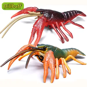 18cm Realistic Wild Animal Solid Crayfish Figurines ABS Action Figures Model Collection Educational Toys ​for children Kids Gift