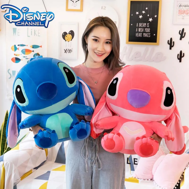 

Disney Toys Lilo & Stitch Soft Plush Doll Kawaii Baby Anime Childre Birthdayn Couple Bag Doll Key Chain Stuffed toy Gift