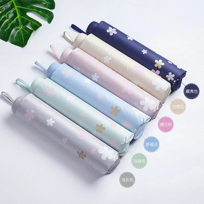 Женский складной зонт для путешествий с УФ-защитой от солнца | Зонты