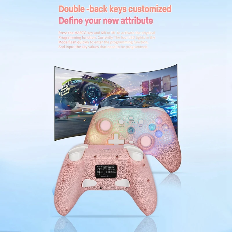 Беспроводная игровая консоль Ns21 для коммутатора/Ps3/Ps4/Android/Ios геймпад Bluetooth 6-осевой