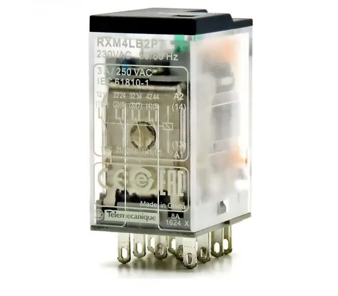 Оригинальное экономичное электромагнитное маленькое промежуточное реле RXM4LB2P7 4