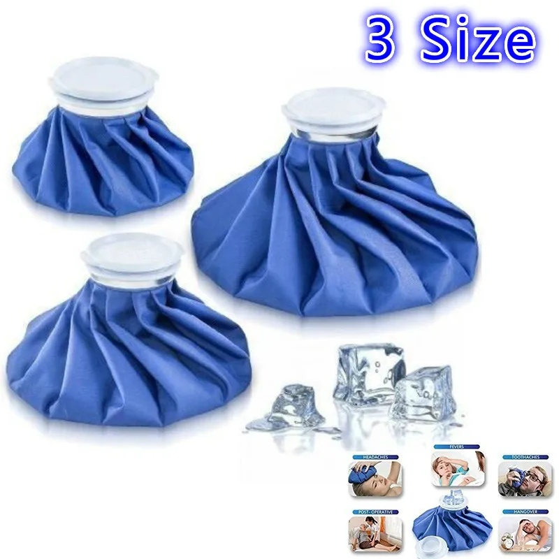 

3 Size Ice Bags Cool Ice Bag Reusable Sport Injury Durable Muscle Aches First Aid Relief Pain Health Care Cold Therapy Ice Pack