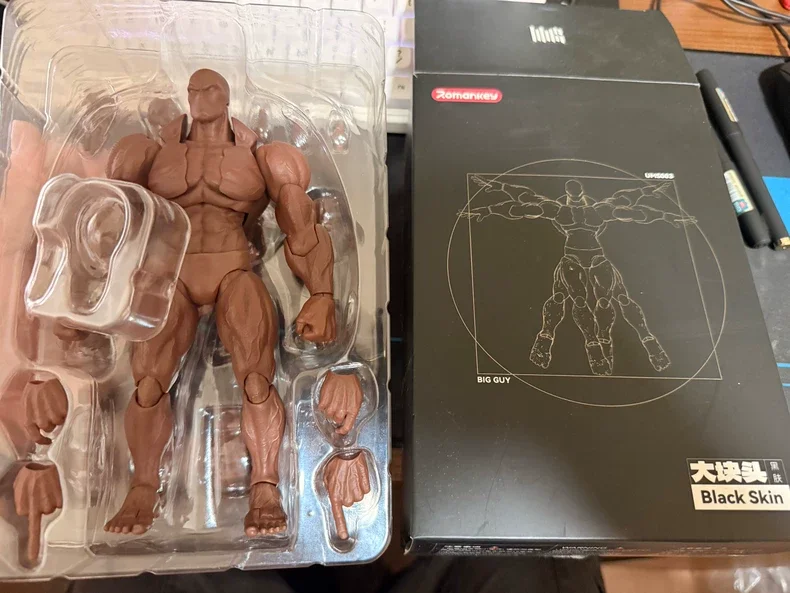 Фото Фигурка Romankey X Cowl Big Guy Ums003, масштаб 1/12, подвижное неокрашенное мускулистое тело, для взрослых коллекционеров, в наличии. №4