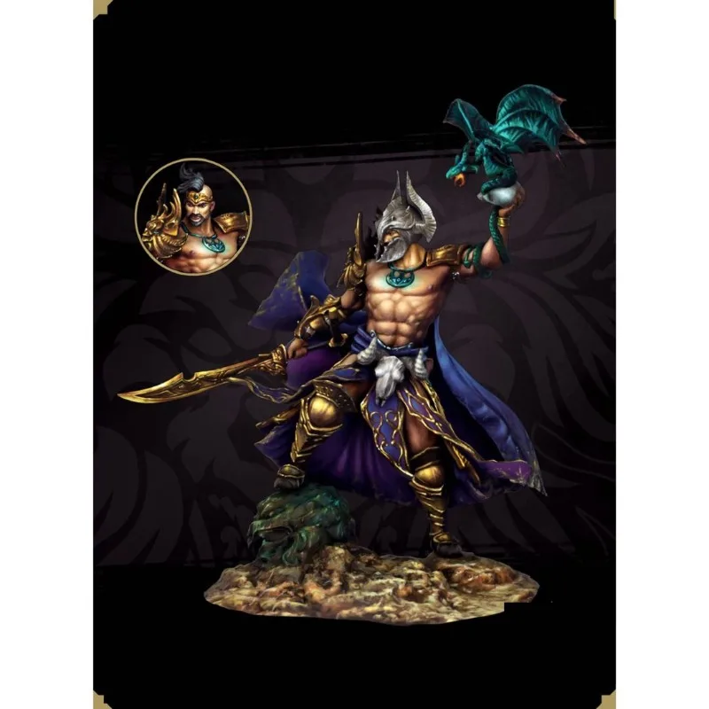 

1/24 Resin Figure Assembled Model Kit Fantasy Character Ancient Warrior Hobby Miniature Unassembled and Unpainted Free Shipping