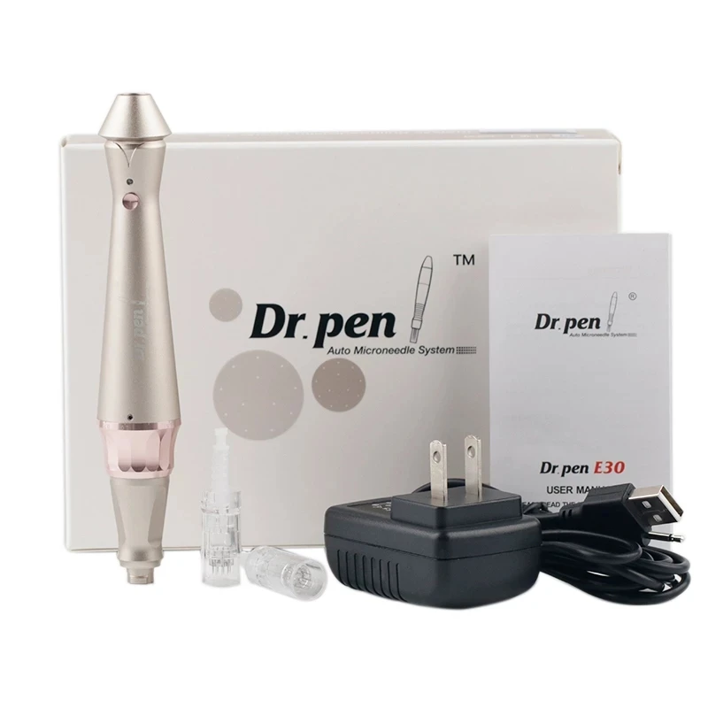 

Dr.pen E30 Wireless Micro Needle Derma Pen Auto Dermapen Skin Care Machine 5 Levels Adjustment with 2 PCS Bayonet Needles