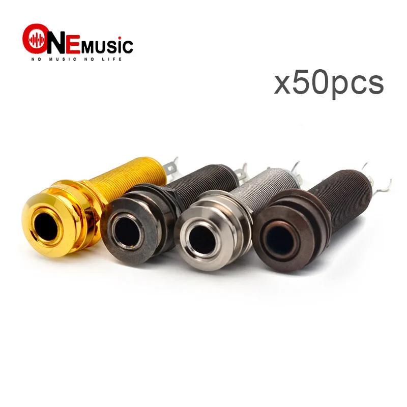 50PCS Wholesale Cylinder Guitar Endpin Jack Nickel with Strap Pin Chrome/Gold/Bronze