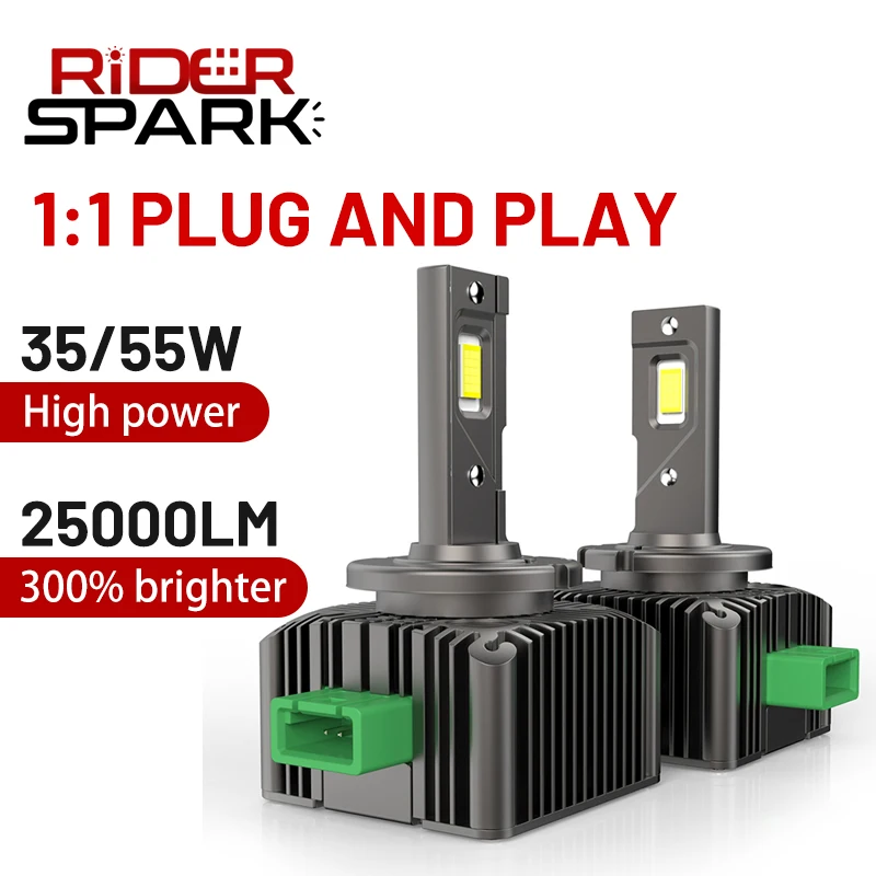 

D1S LED Headlight Canbus HID D2S D3S D4S D8S Auto Bulb 70W 25000LM Super Bright D1R D2R D3R D4R Car Lamp CSP 6000K Plug&Play 2PC