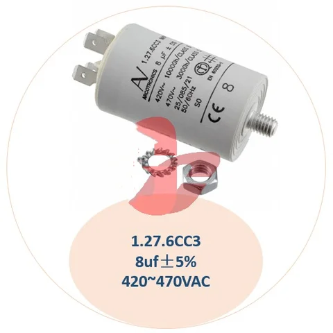 100% 1 шт./1.27.6 CC3 MKP 8 мкФ ± 5% 420 ~ 470VAC AV Arcotronics емкость для пуска пленки