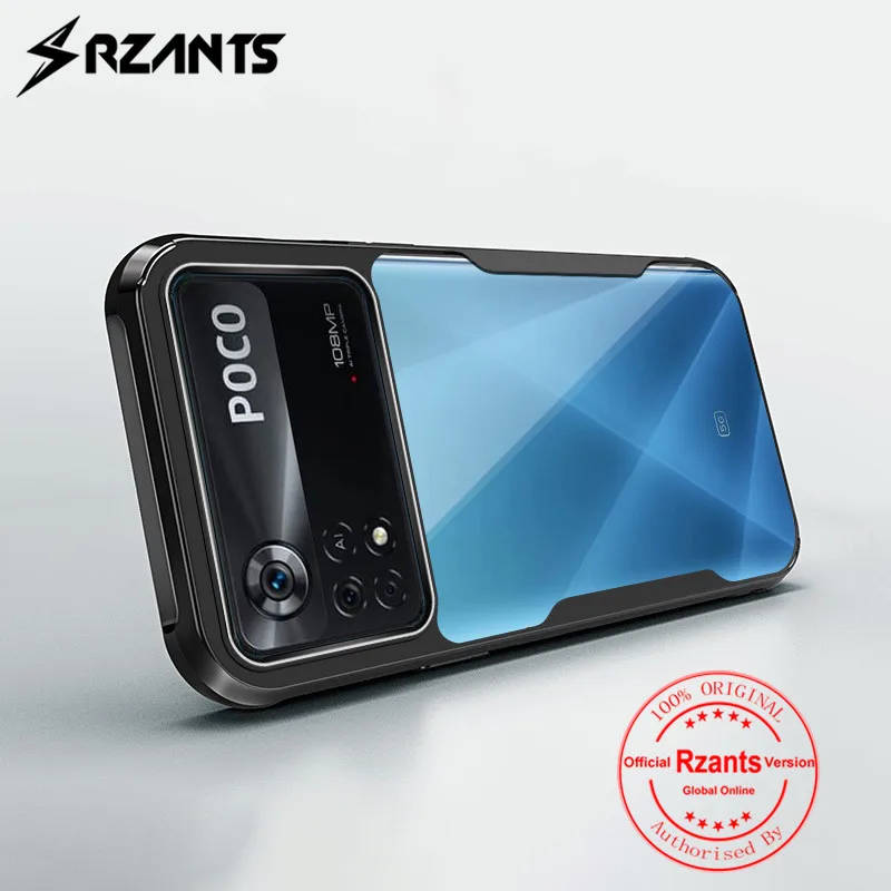 

Rzants Clear Case for Xiaomi Poco X4 Pro 5G Crystal Hard Cover [New Beetle] Bumper Silicone Phone Casing