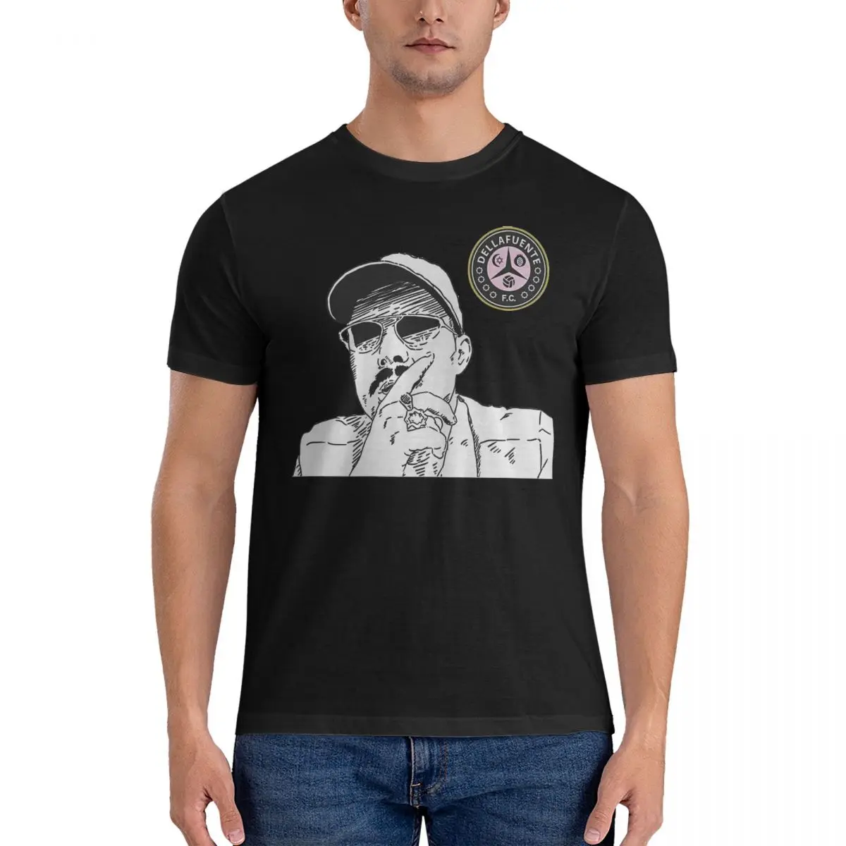 Футболки с персонажами для мужчин 100% хлопок хипстерские футболки круглым