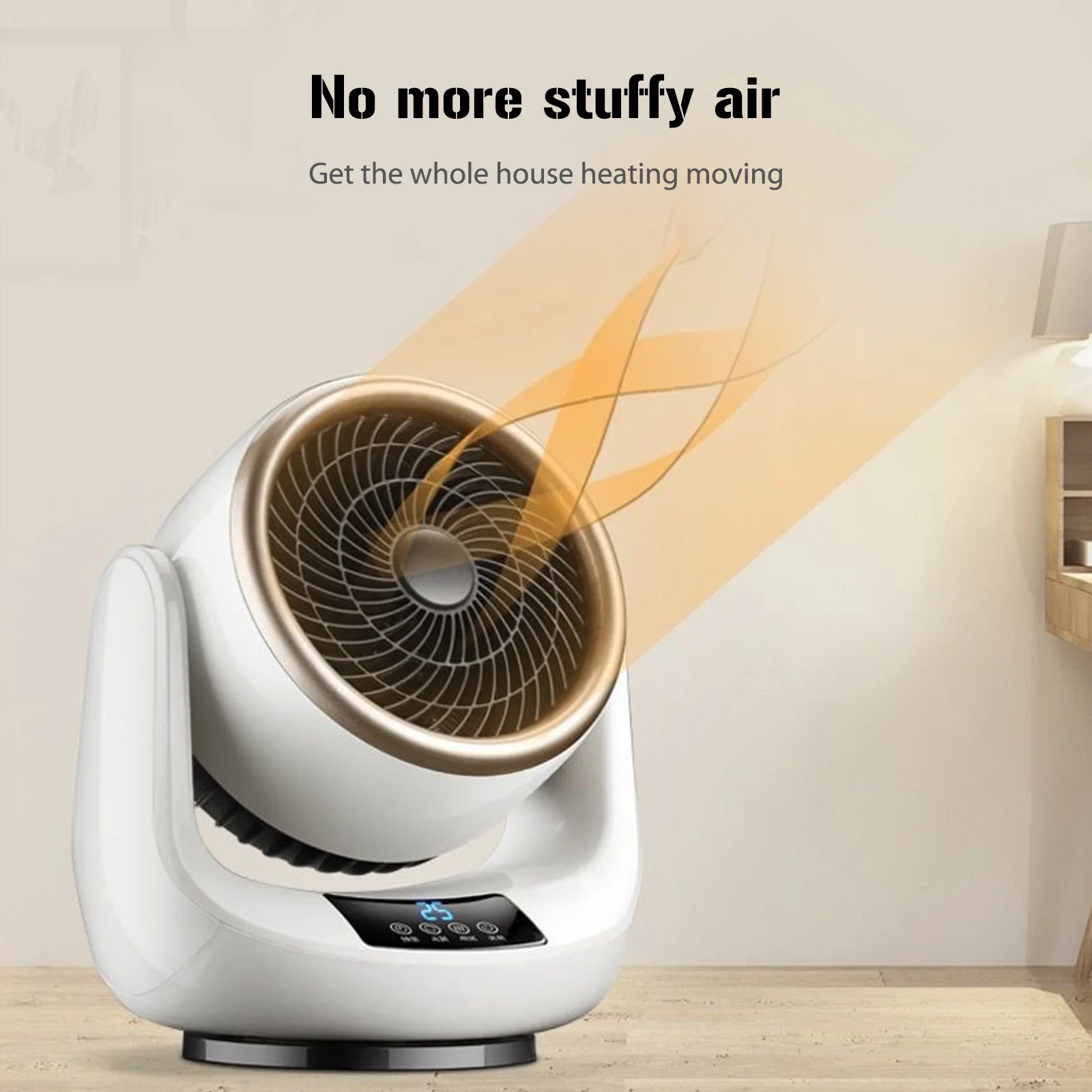 

Electric Fan Heater 2 in1 Multifunctional Cooling Heating Fan Household Warmer Air Blower Energy-saving Room Office Space Heater