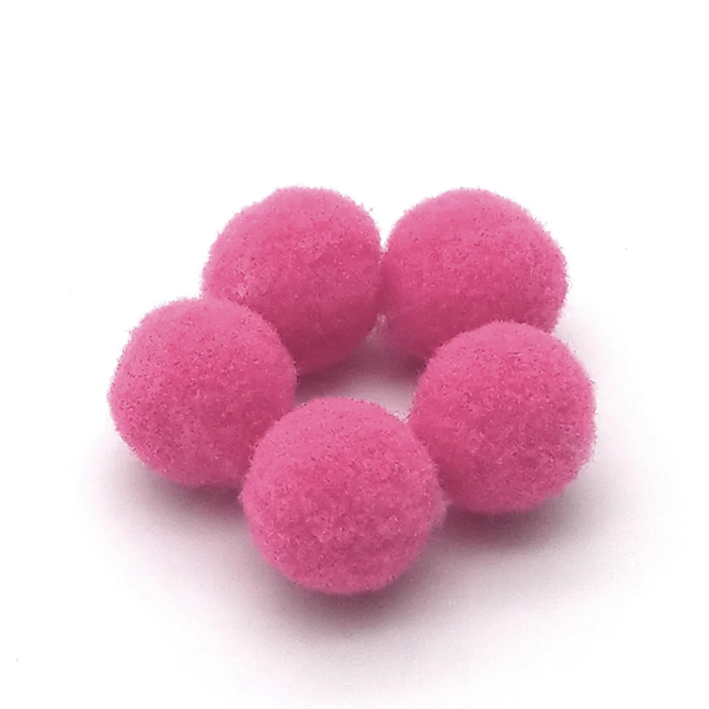 Pom Balls Colorful Diy Fluffy Crafts Mini Fuzzyplush Pomsand Yarn Garland Decorations | Artificial Flowers