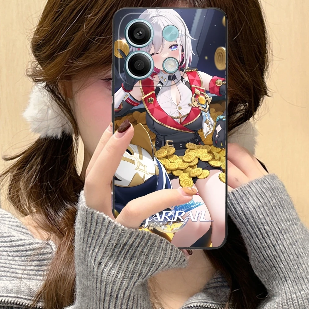 Чехол Honkai для Xiaomi Redmi Note 13 12 11 10 9 8 7 6 S A Pro Lite Plus