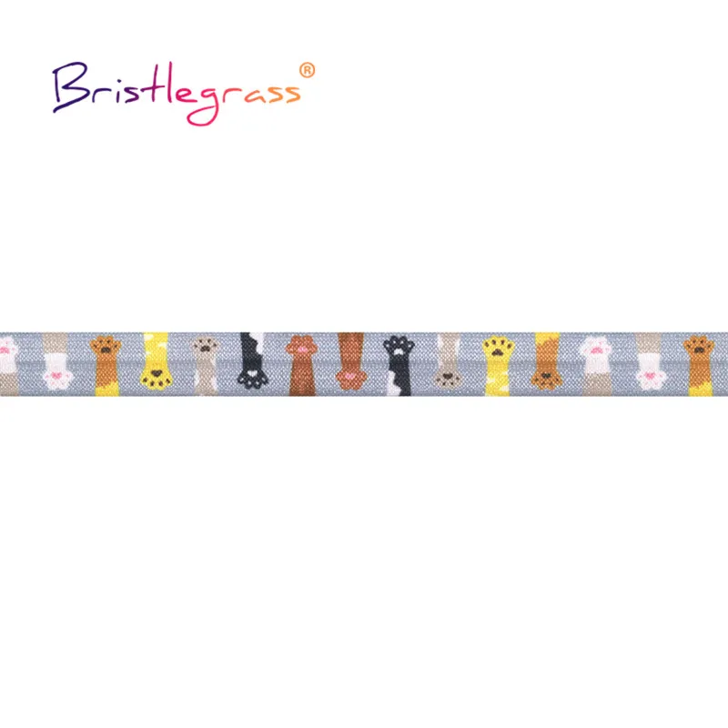 Шитье кошачьей лапы рисунок питомца складная эластичная лента из спандекса