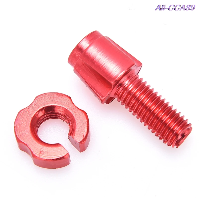 

1Pcs Bicycle Screw Fixing Nuts Steering Bike Braking Cable Accessories Aluminium Alloy 2.6cm X 0.7cm