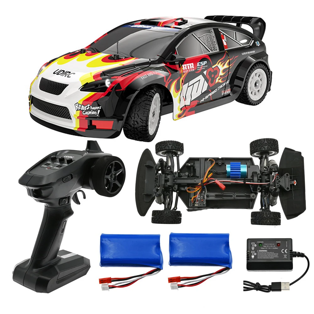 UDIRC 1603 1607 RTR Brushless Several Battery 1/16 2.4G 4WD RC Car LED Light Drift Proportional Off Road Vehicles Toy Gift Kid
