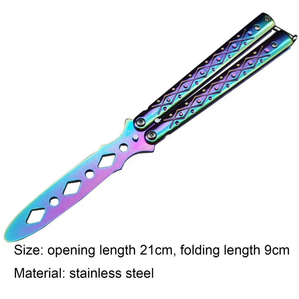 Anti-rust Folding Butterfly Cutter Not Sharpened Long Service Life Handsome Cool Play for Outdoor Game | Инструменты