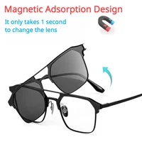 Солнцезащитные очки с магнитной оправой, на выбор три цвета линз. Что только не придумают в Китае#2