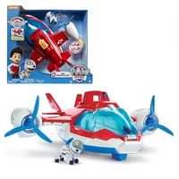 paw patrol toy airplane childrens toys for boys cartoon airplane model kids birthday gift patrolling figures pow toys set