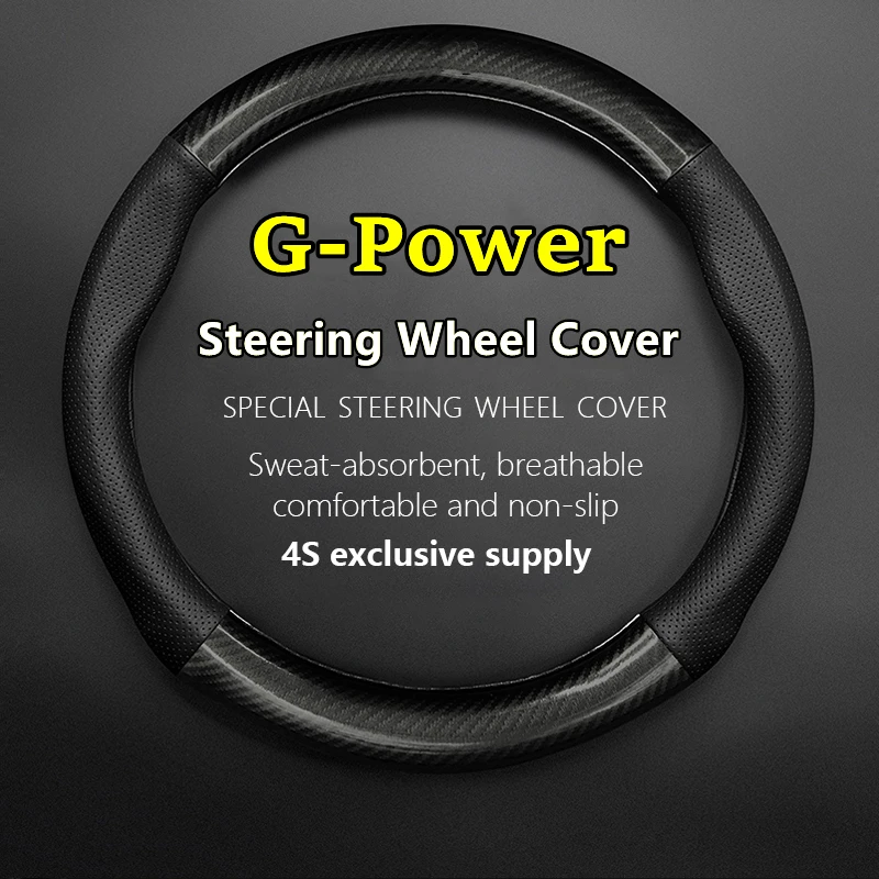 

No Smell Thin For G-Power Steering Wheel Cover Genuine Leather Carbon Fiber Urus AMG GT M2 M5