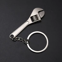 portable car key chain mini wrench key chain metal adjustable universal spanner for bicycle motorcycle car key chain accessories