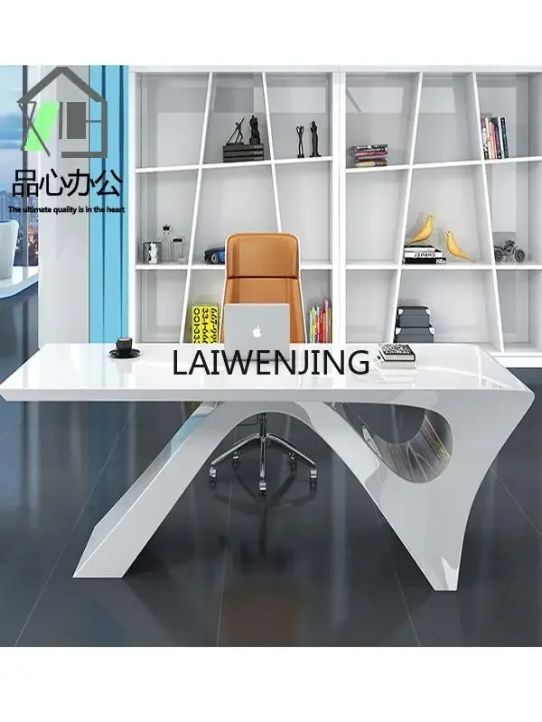 Стол для босса LYN простой белый офисный салон красоты медицинский стол