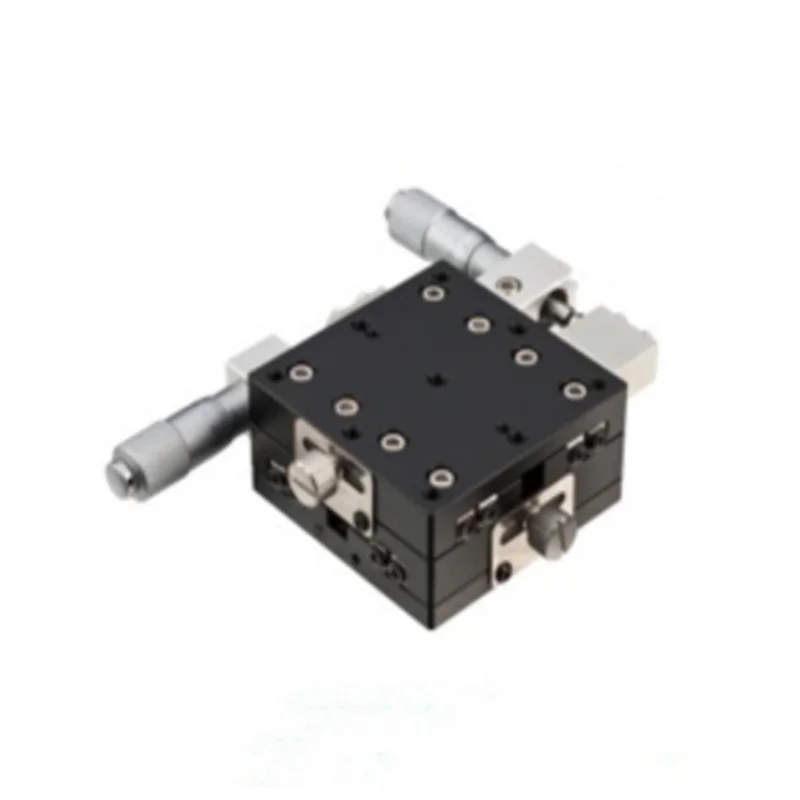 

XY Axis 60X60mm Platform Precision Bearing Linear Stage Left Micrometer