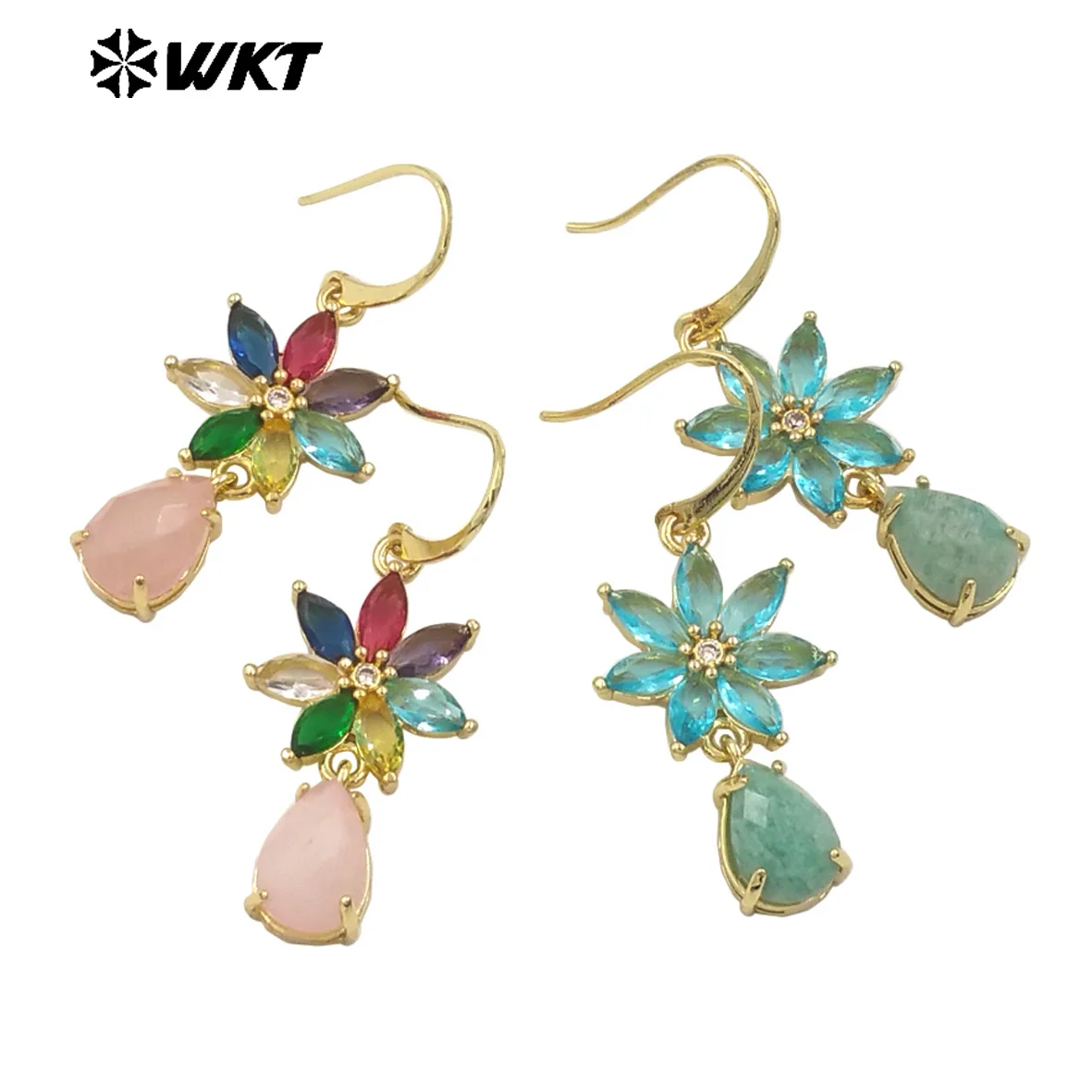 Оптовая продажа новый дизайн Хрустальный цветок в форме капли элегантная