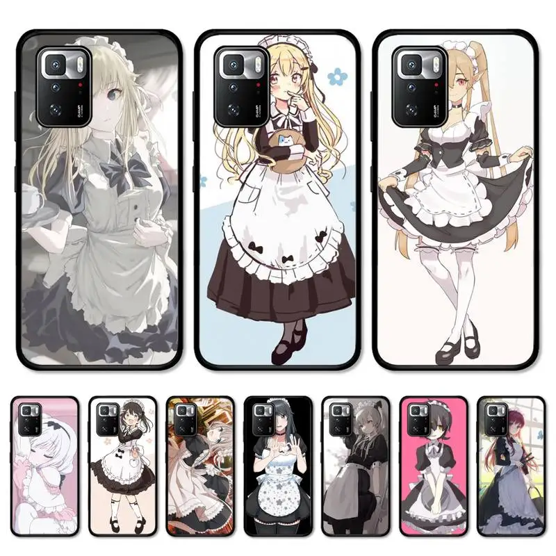 

Cartoon cute maid girl Phone Case for Redmi Note 8 7 9 4 6 pro max T X 5A 3 10 lite pro